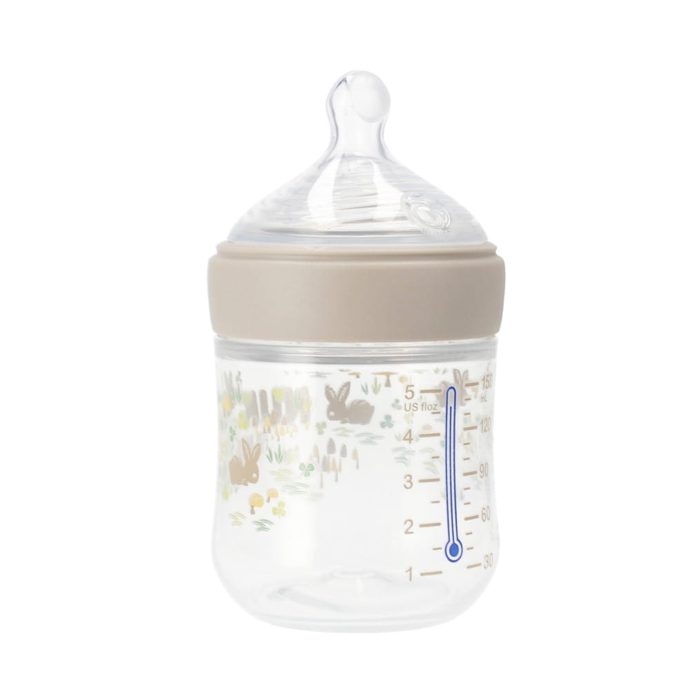 NUK butelka 150ml roz. S For Nature popielata MrPuggy.jpg
