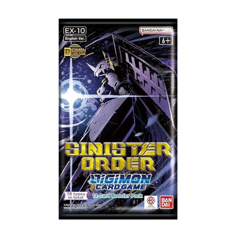 Digimon CG- EX10 Extra Booster Sinister Order - Booster.webp