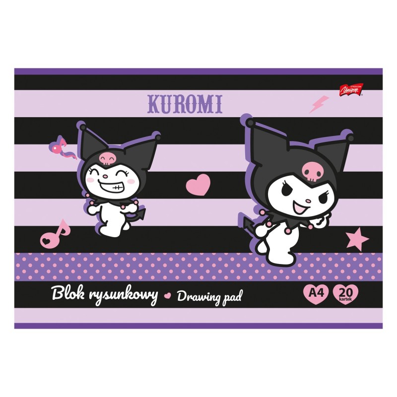 blok rysunkowy kuromi mr puggy